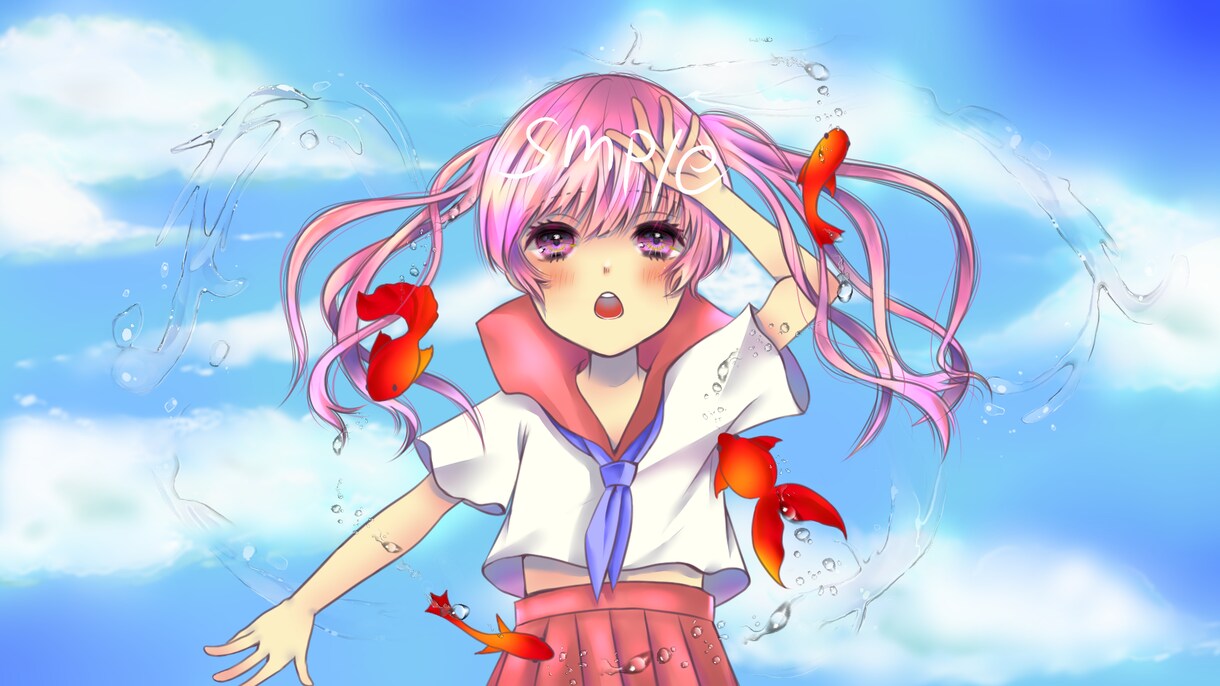 MV、歌ってみた等の配信用イラストや一枚絵描きます かっこかわいい子供～少年少女、萌え系～シンプルかっこいいまで イメージ9