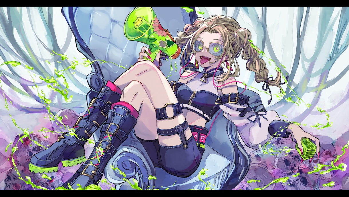 歌ってみた・配信サムネイル・一枚イラスト作成します 記念グッズ・ボカロ・MVイラスト・キャラクターデザイン等作成 イメージ8