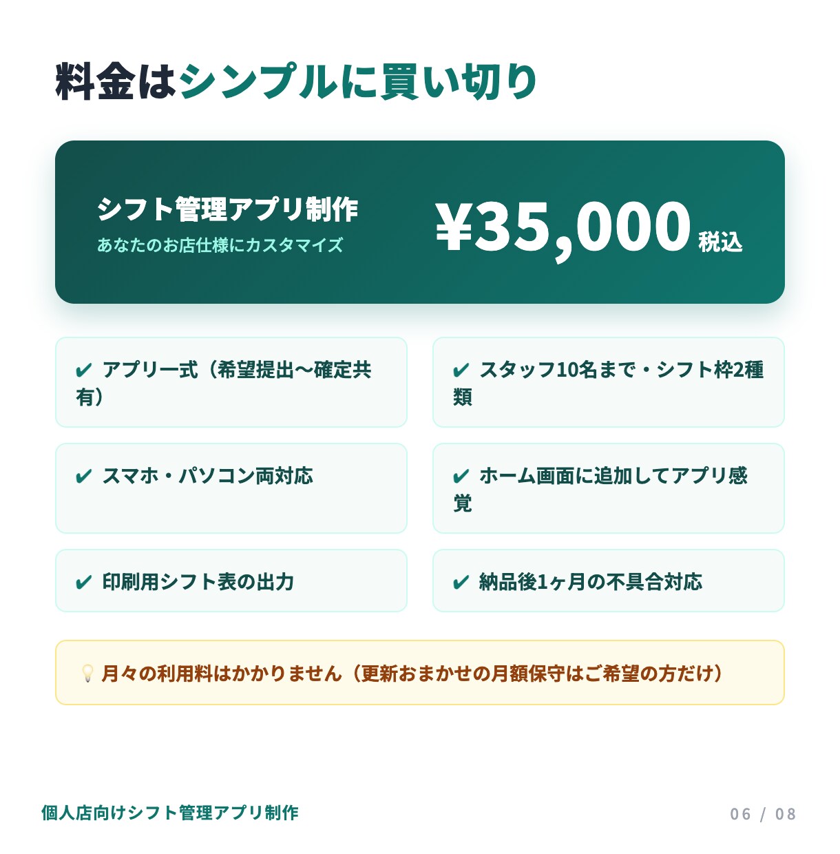 お店専用のシフト管理アプリを制作します 希望集めから共有までスマホで完結する専用アプリ イメージ6