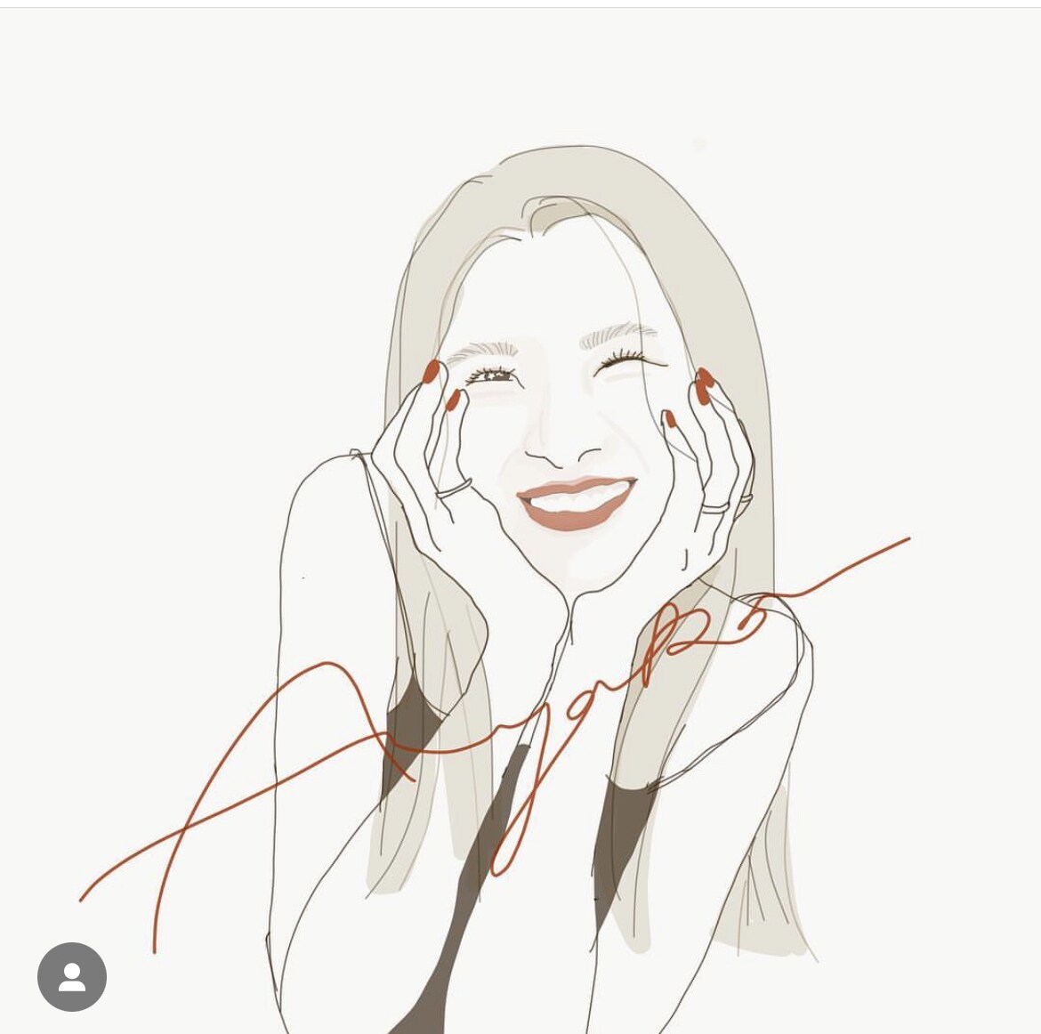 オシャレなシンプル似顔絵アイコン描きます オシャレアイコンでフォロワー増加！プレゼントにも♡ イメージ2