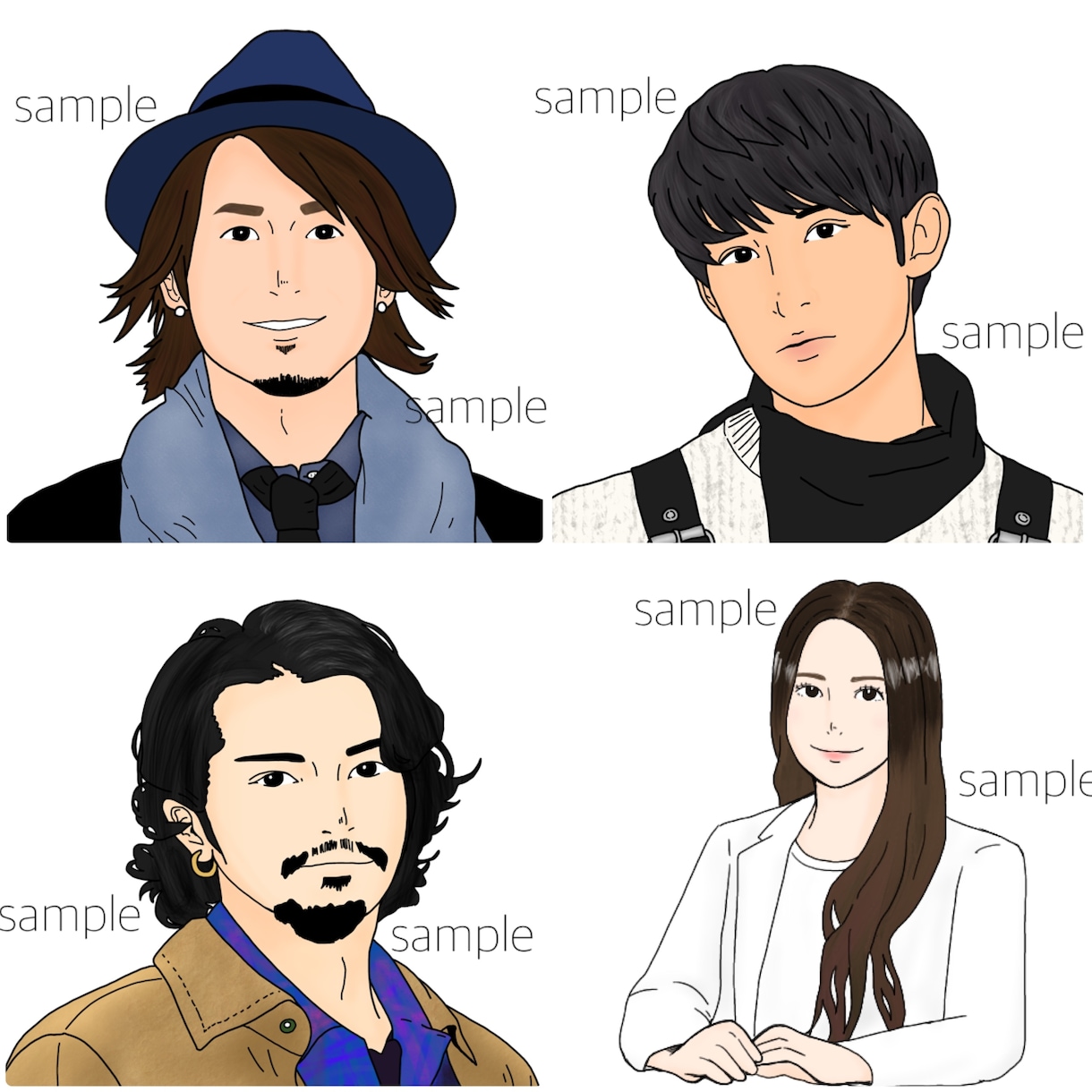 お写真を元に清潔感ある似顔絵アイコンをお作りします 商用利用可！最短当日納品！あなたらしいオリジナルアイコン！ イメージ9