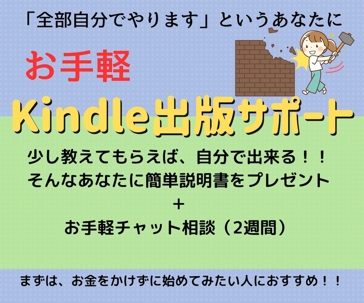 Kindle出版のサポートを丁寧にいたします 手順書を交えて、分かりやすくお伝えします。 イメージ1