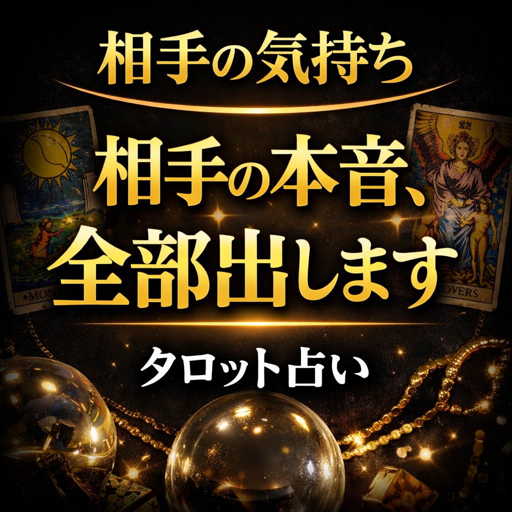 相手の気持ちと本音をタロットで占います アゲなしで本音をそのまま伝えます。 イメージ1