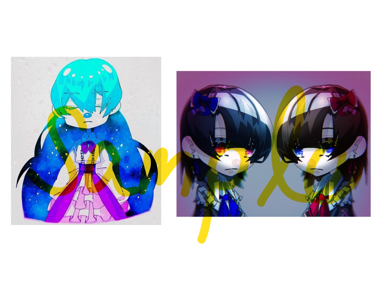 かわいくてポップなイラストを描きます 個性的ある色使いと絵柄が特徴的です。 イメージ1