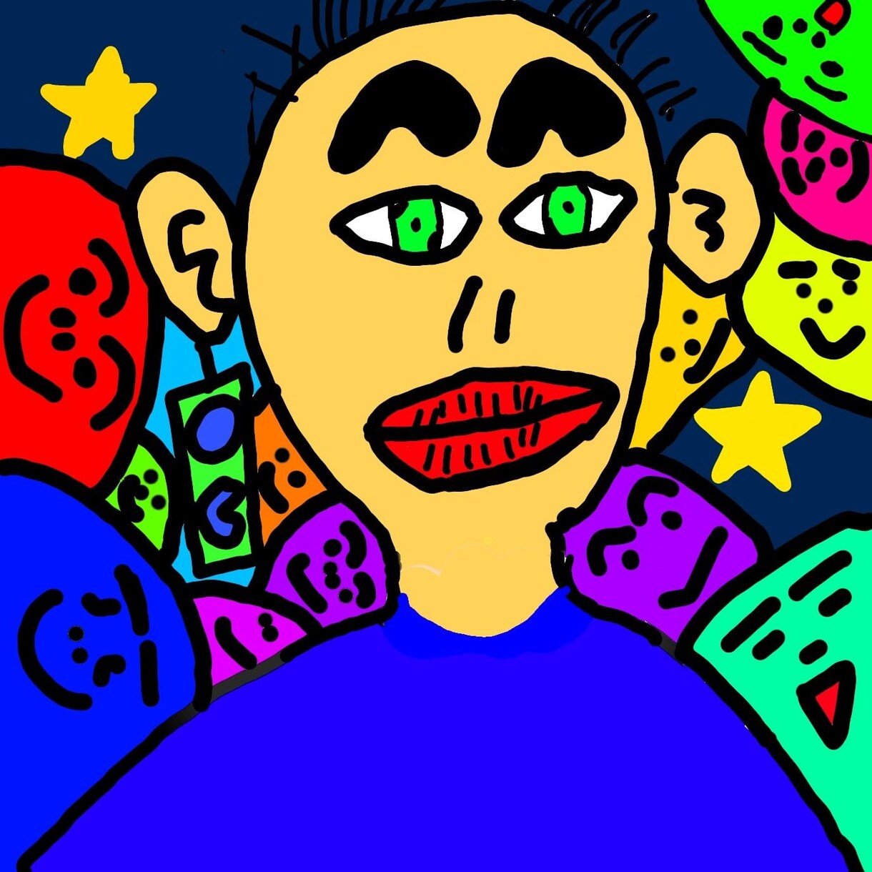いろいろな絵をかきます 子どもが笑ってしまうような絵をかけます イメージ3