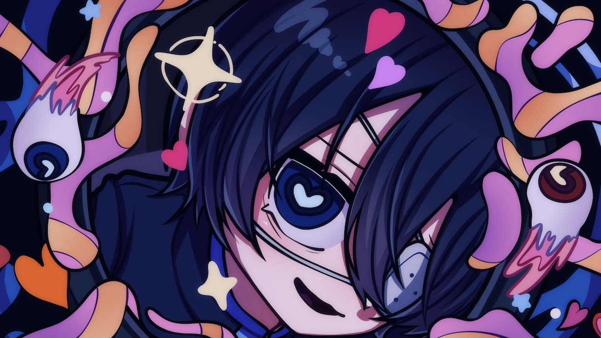 商業利用◎幅広い絵柄でご希望のイラストお描きします 基本は線が太くポップで可愛いイラストを描いています♪ イメージ1