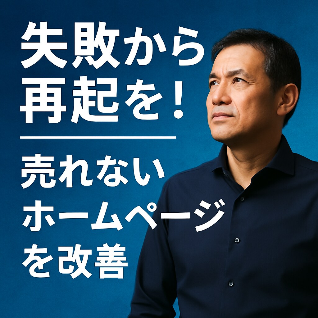 失敗した人限定｜HPを29,000円で作り直します 集客導線まで設計する再起専門制作 イメージ2