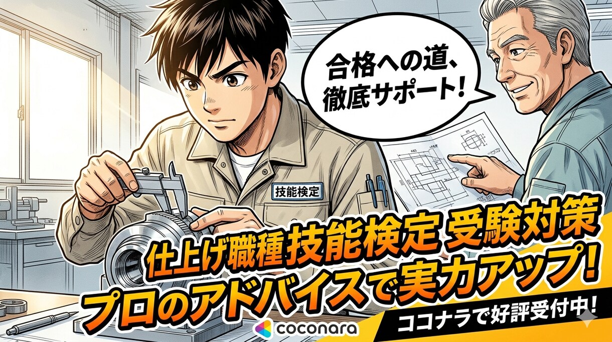 仕上げ職種技能検定合格を現役技能者がサポートします ヤスリがけで寸法を外さない、プロが教える言語化マニュアル イメージ1