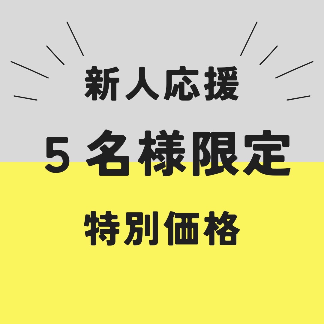 新人価格でハイクオリティなサイトつくります ５名様までの価格です！　１度確認してみてください☆ イメージ1