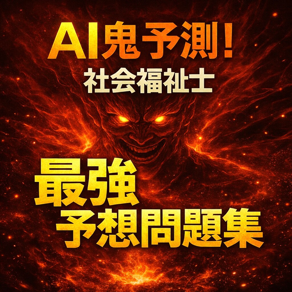 AI鬼予測問題集｜社会福祉士2026年対応してます 合格率50%の壁を軽く超えろ！！ イメージ1