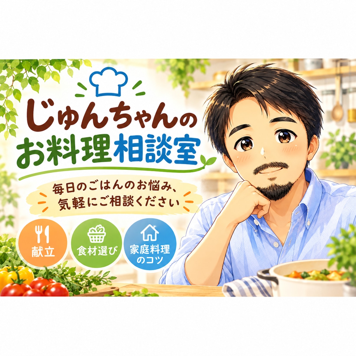 困った時の料理の献立お助けいたします 元フレンチシェフじゅんちゃんのお料理相談室 イメージ1