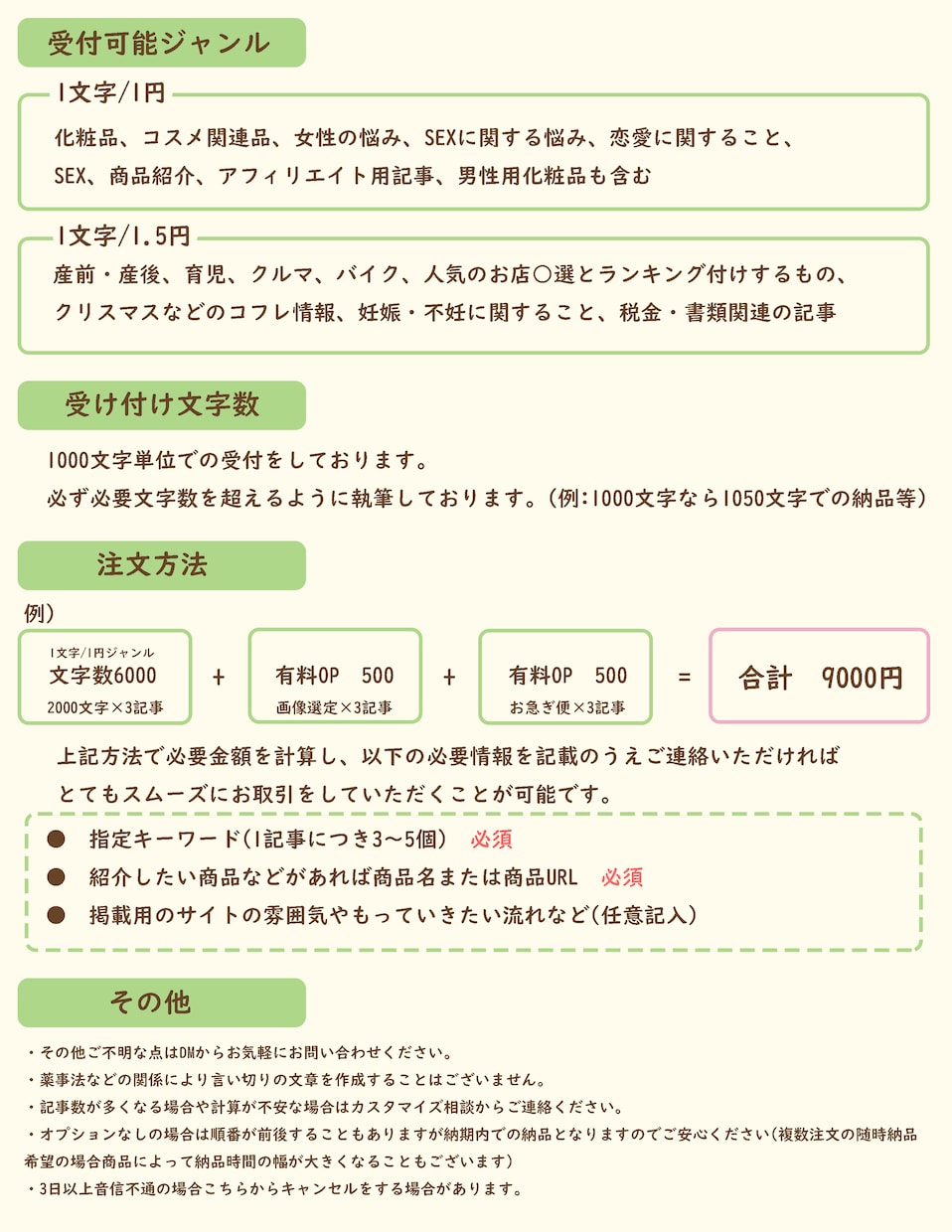 女性向け記事のライティングをします ブログ文章や商品紹介の記事等にどうぞ イメージ2