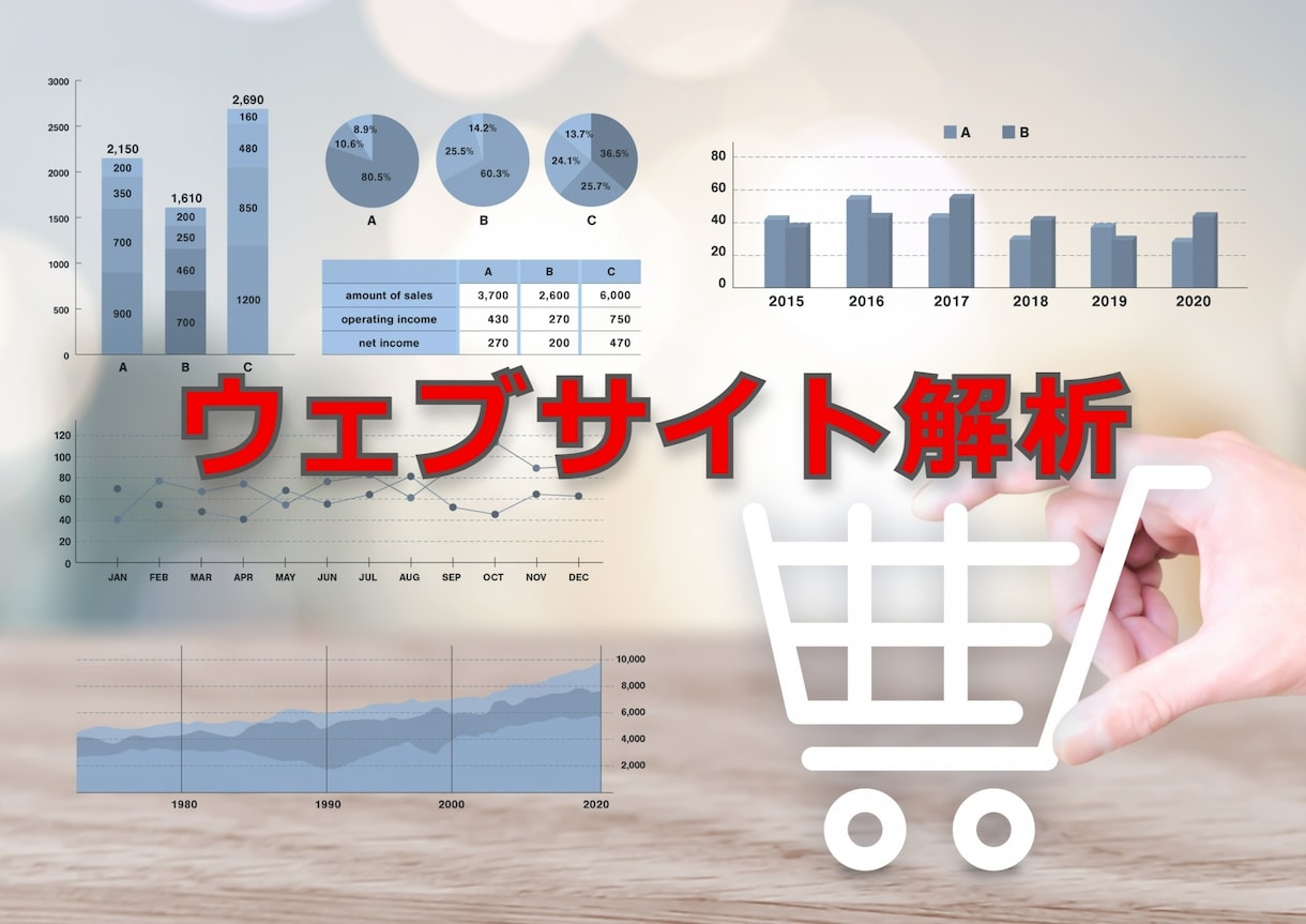 サイト解析を行い改善案をご提案いたします ウェブサイト解析で問題点・課題を明確に。改善点をご提案！ イメージ1
