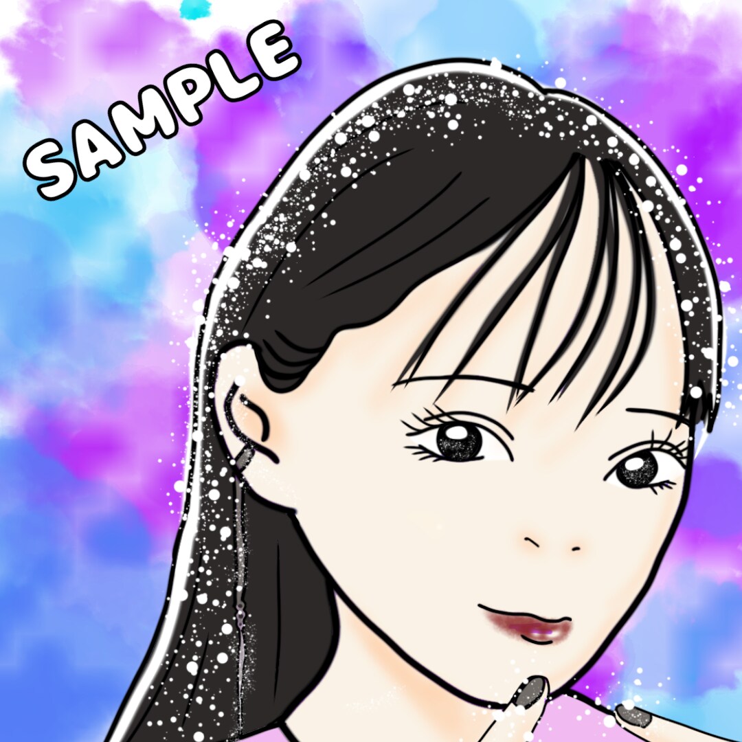 お子様の似顔絵を作成します キラキラでPOPな似顔絵、真心込めて作ります☆ イメージ10