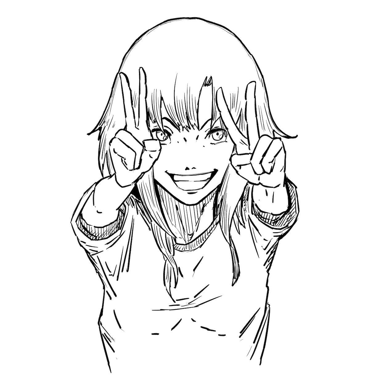 キャラクターを漫画の様な線画イラストで描きます カワイイ女の子からシブ~いおっちゃんまで幅広く対応してます！ イメージ6