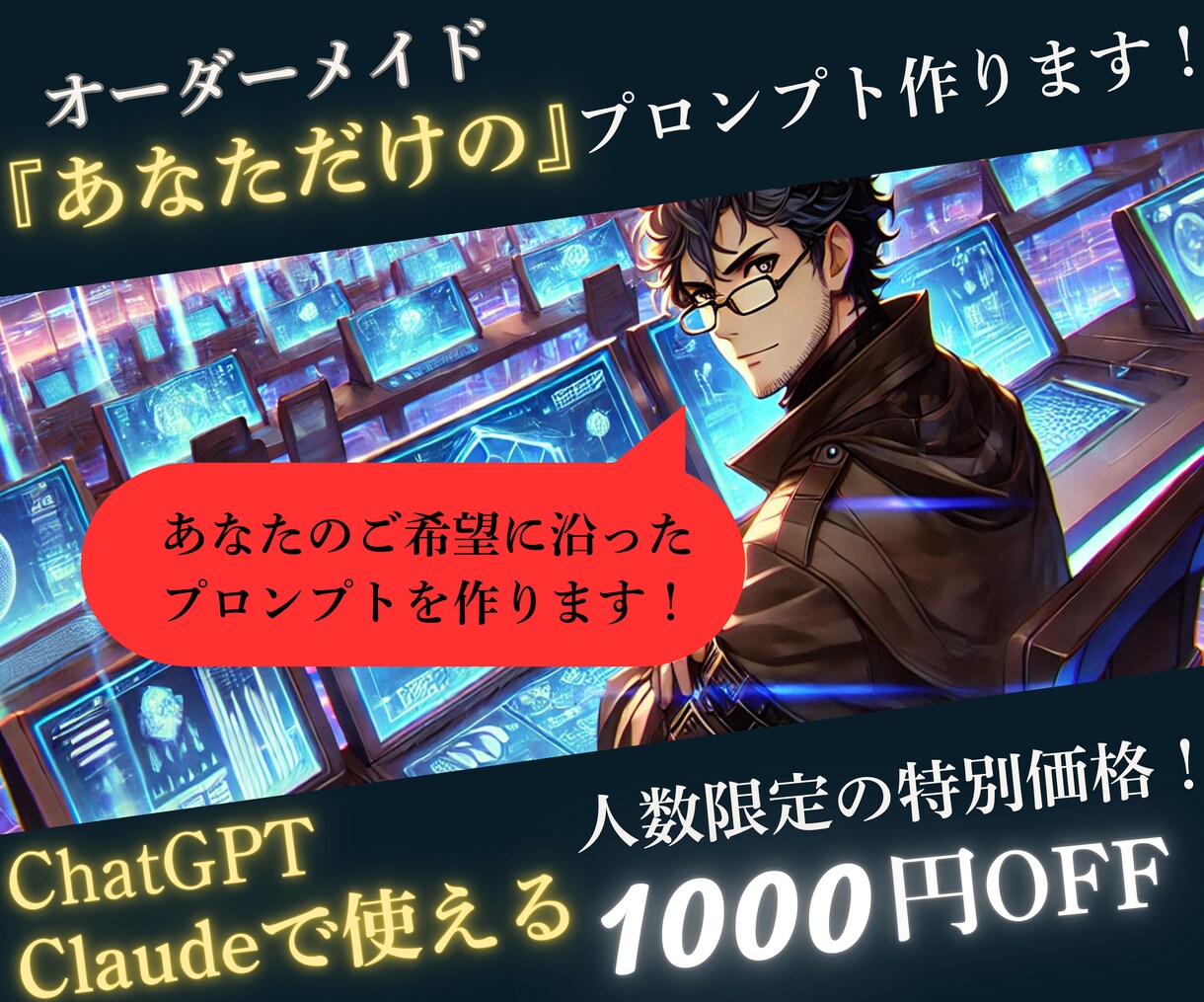 オーダーメイド『あなただけの』プロンプトを作ります あなた専用のプロンプト、持ってみたくないですか？ イメージ1
