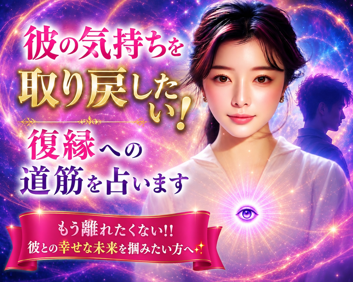 彼の気持ちを取り戻したい！復縁への道筋を占います もう離れたくない！！彼との幸せな未来を掴みたい方へ✨ イメージ1