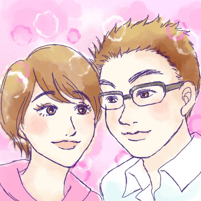 水彩風の優しい雰囲気のSNS用アイコン作成します あなたの似顔絵をキャラクターデザイナーが描きます イメージ3