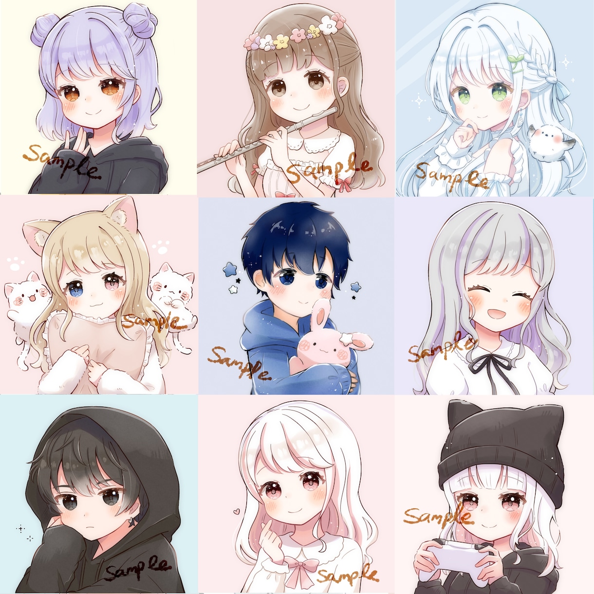 修正何度でも◎かわいいイラストをお届けします SNS、YouTube、グッズなど様々な用途で使用可能です◎ イメージ9