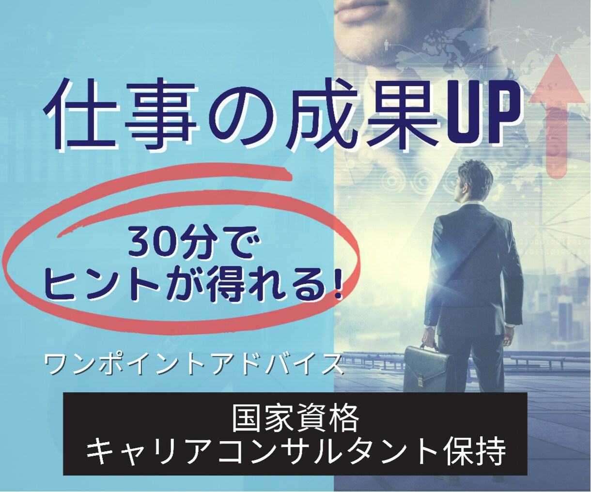 仕事の成果UP‼30分で1ポイントアドバイスします ★10年間の人材再生の経験からあなたの考え方の癖を修正します イメージ1