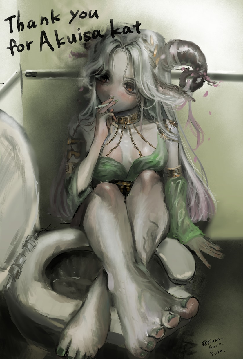 厚塗りイラスト描きます 退廃的・ダークな雰囲気のイラスト イメージ8