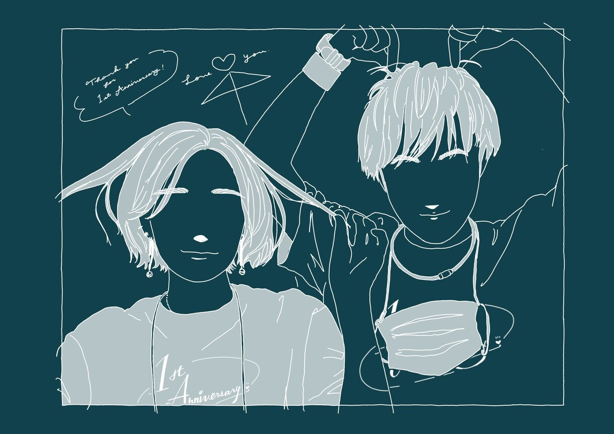 写真からイラストへ、似顔絵描きます ※即日納品可能！お祝いや記念日、カップルなどにおすすめ イメージ3