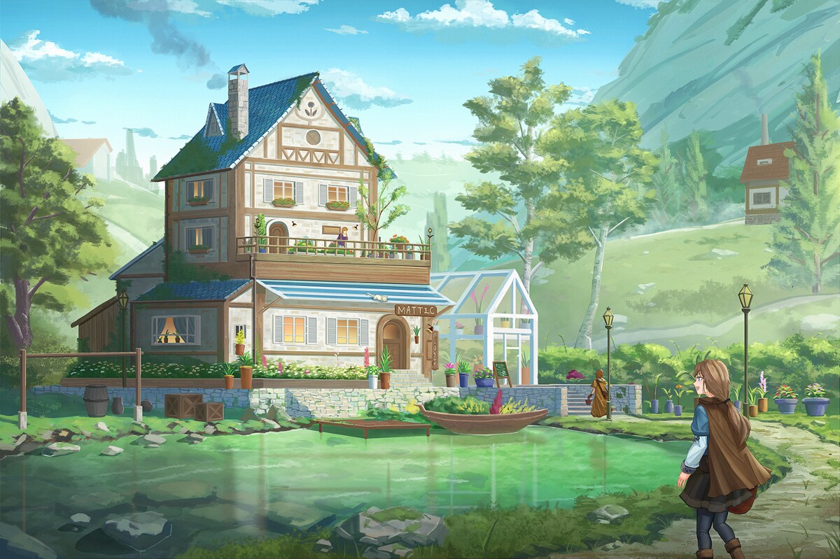 背景、キャラクター+背景の一枚絵の作成承ります ストーリー、世界観等を表現するのが得意です。 イメージ7