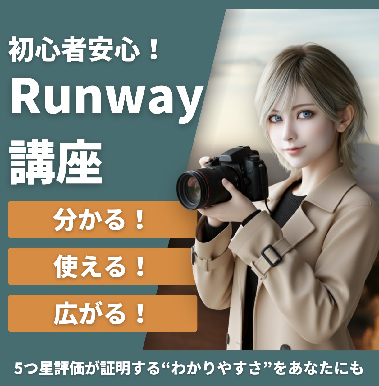 AI歴4年の講師がRunwayの使い方を教えます Gen-4.5対応｜広告・採用動画も作れる実務伴走レッスン イメージ1