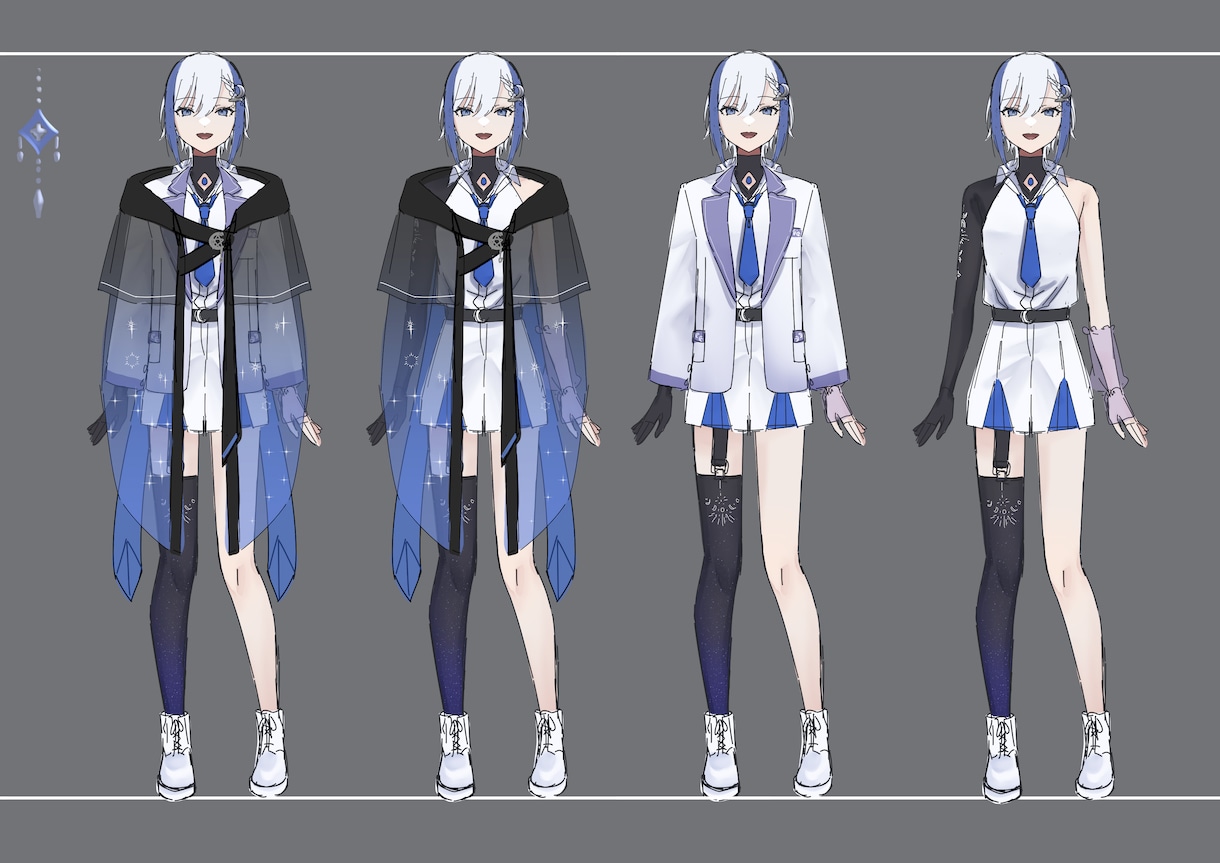 Live2D用・IRIAM用立ち絵を制作いたします 魅力的なキャラクターで配信したい方におすすめ！ イメージ4