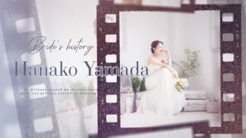 オシャレなフィルム調のプロフィール動画制作します 【結婚式プロフィールムービー】DVD納品も対応♪ イメージ2
