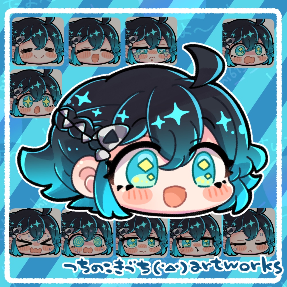 顔だけデフォルメイラストを制作します 顔だけのデフォルメイラストなので、配信や動画に最適です！ イメージ7