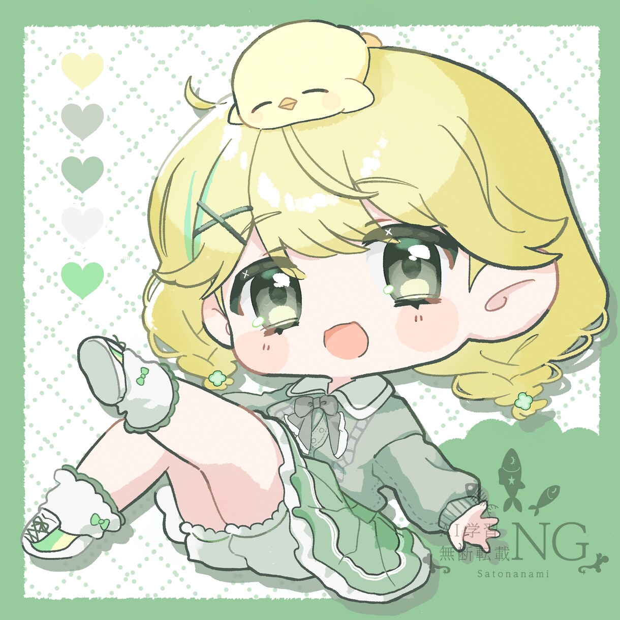 可愛いSDイラスト描きます 全身イラストは小物一つお付けします イメージ7