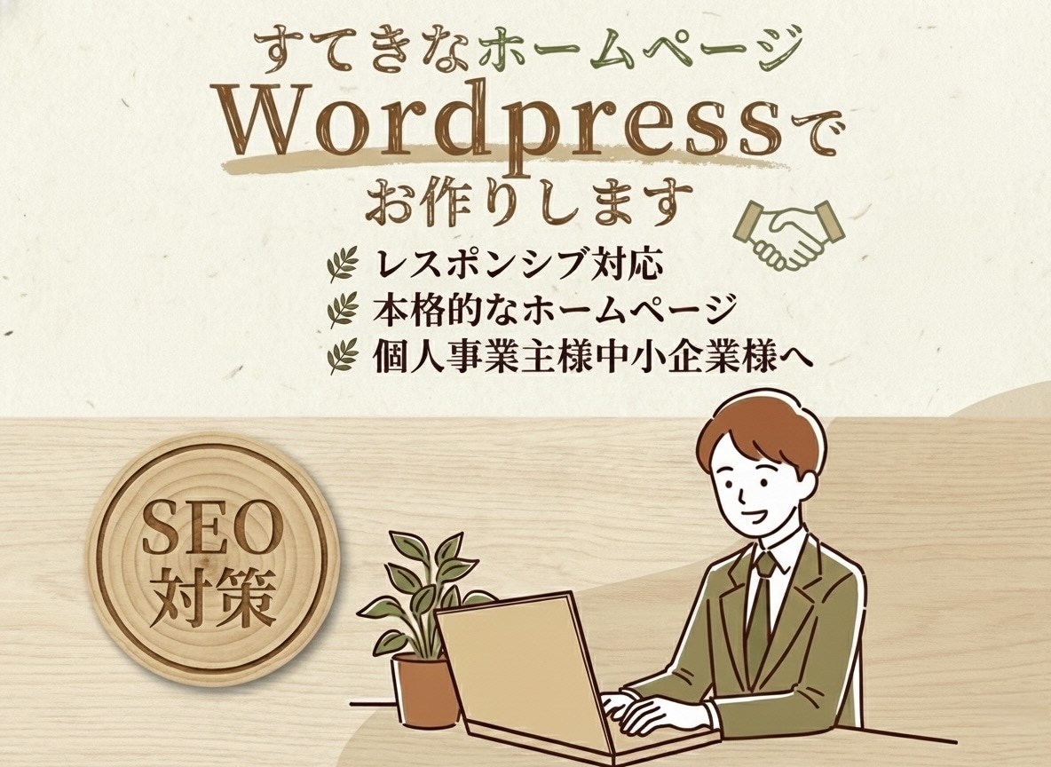 破格のお値段でオリジナルデザインのHPを作成します 個人事業主様、中小企業様、起業・開業される方におすすめです！ イメージ1