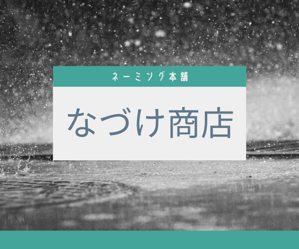 ネーミング本舗「なづけ商店」何でも名付けます コンパクトながらもインパクトのあるネーミングを提供致します。 イメージ1