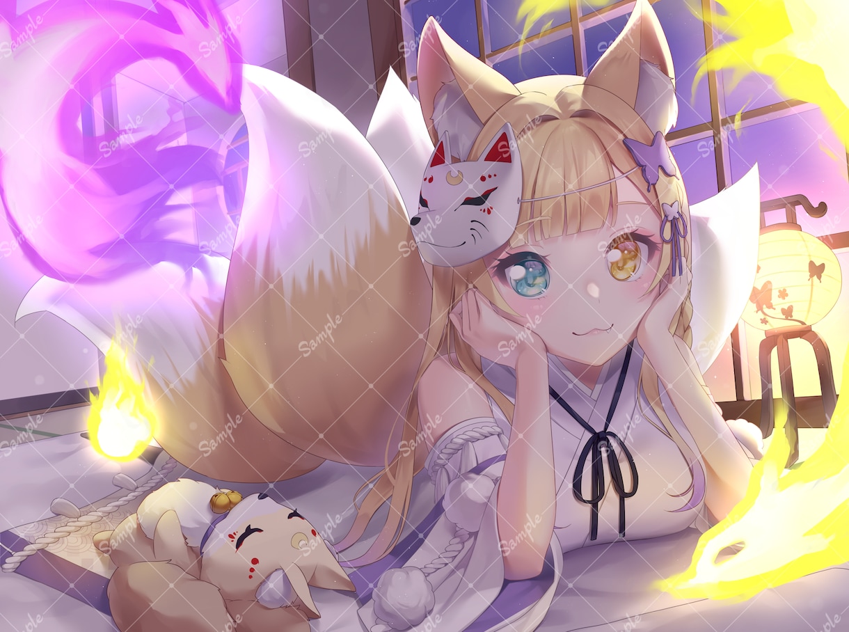 可愛い女の子の１枚絵イラストお描き致します ＊動画（歌ってみたやサムネイル等）、ゲーム、書籍などにぜひ！ イメージ4