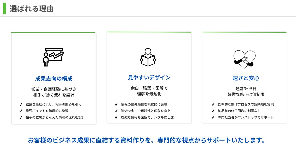 伝わる研修スライドを構成×デザインで作成します 理解と記憶に残る“教えるための資料”を設計 イメージ3