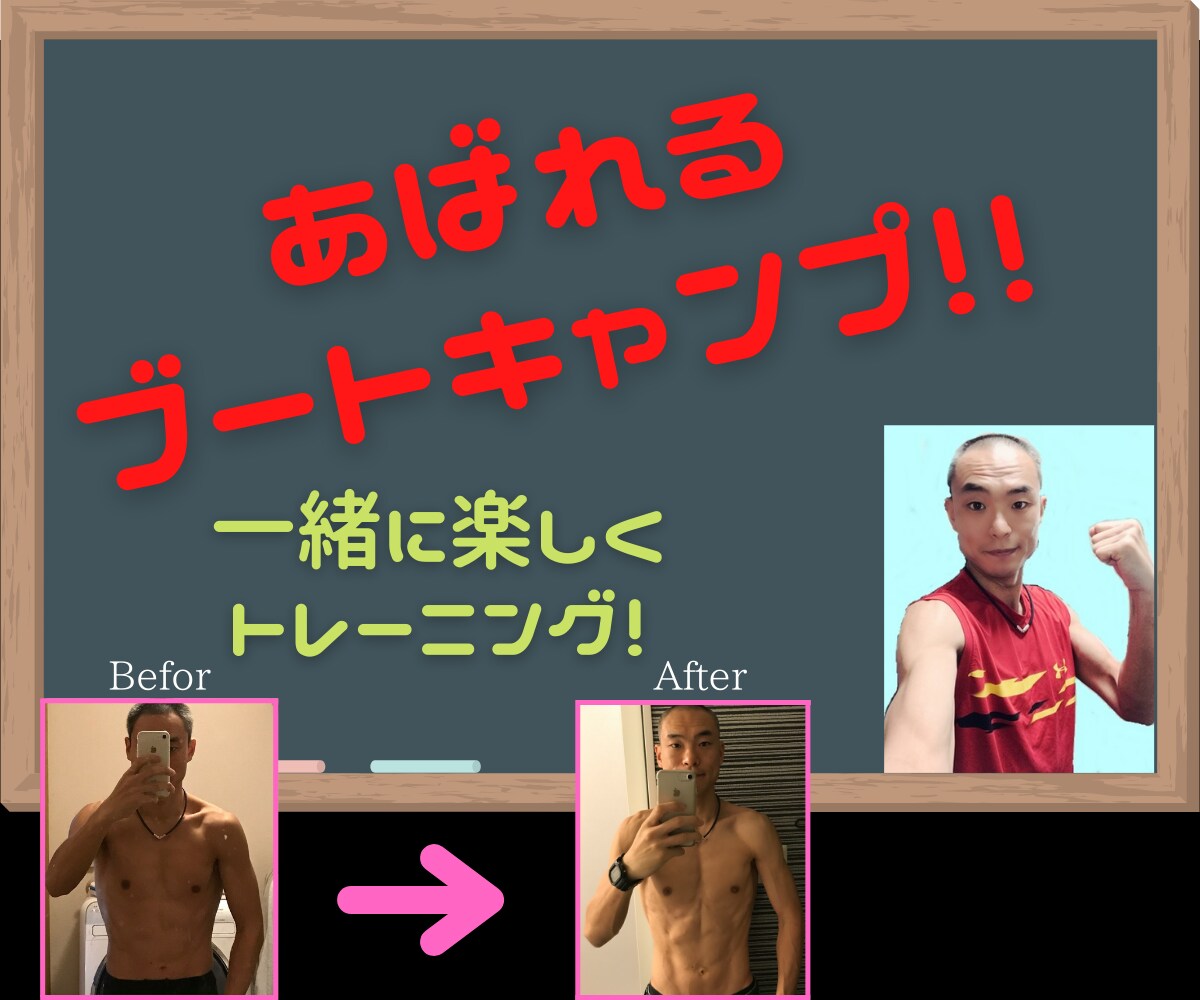 あなたの腹筋 バッキバキにします あばれるブートキャンプ❗一緒にマッチョを目指して頑張ろう✨ イメージ1