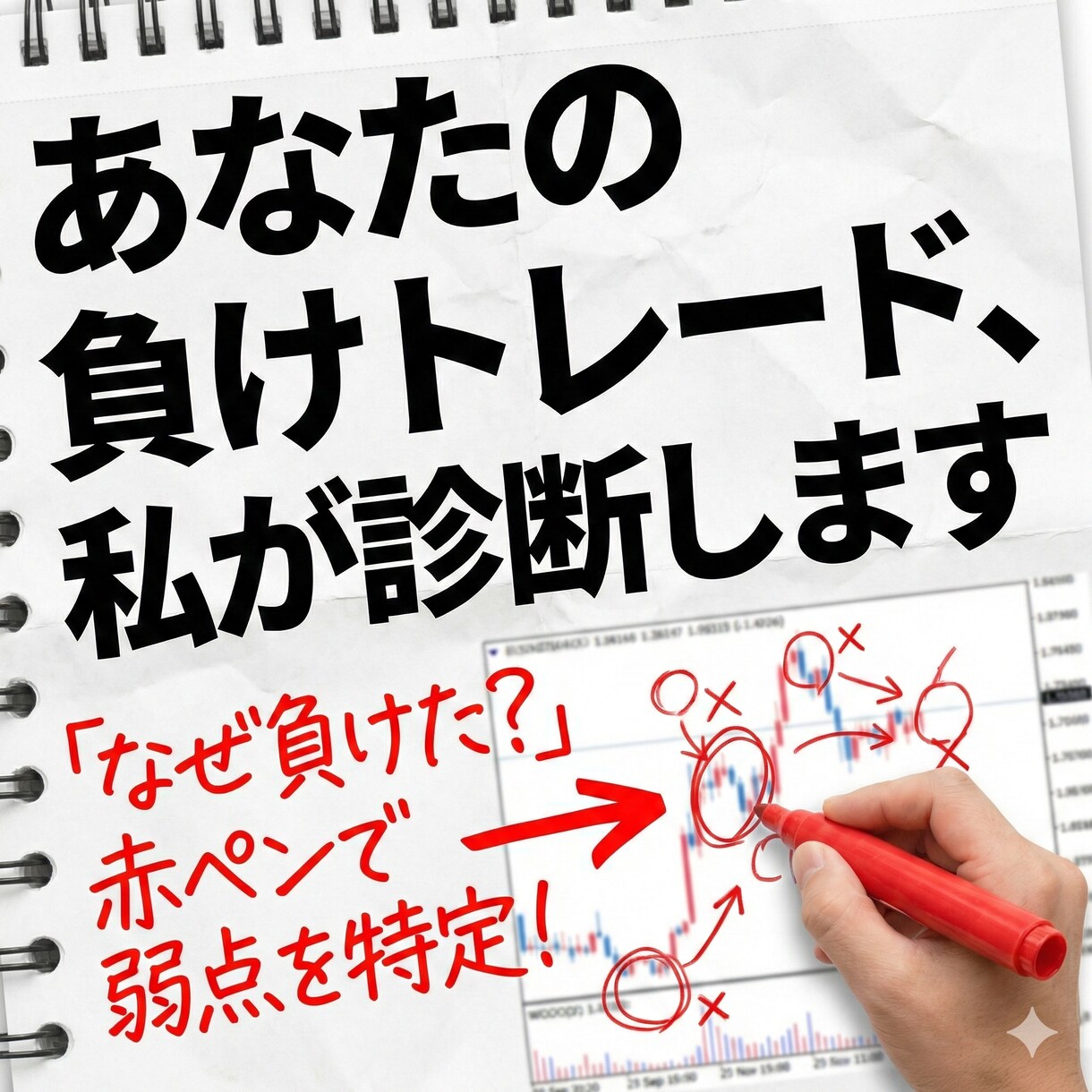 FXトレーナーが30日伴走し勝てる型を定着させます 教材フルセット付。独学の限界を「プロの矯正」で突破する1ヶ月 イメージ1