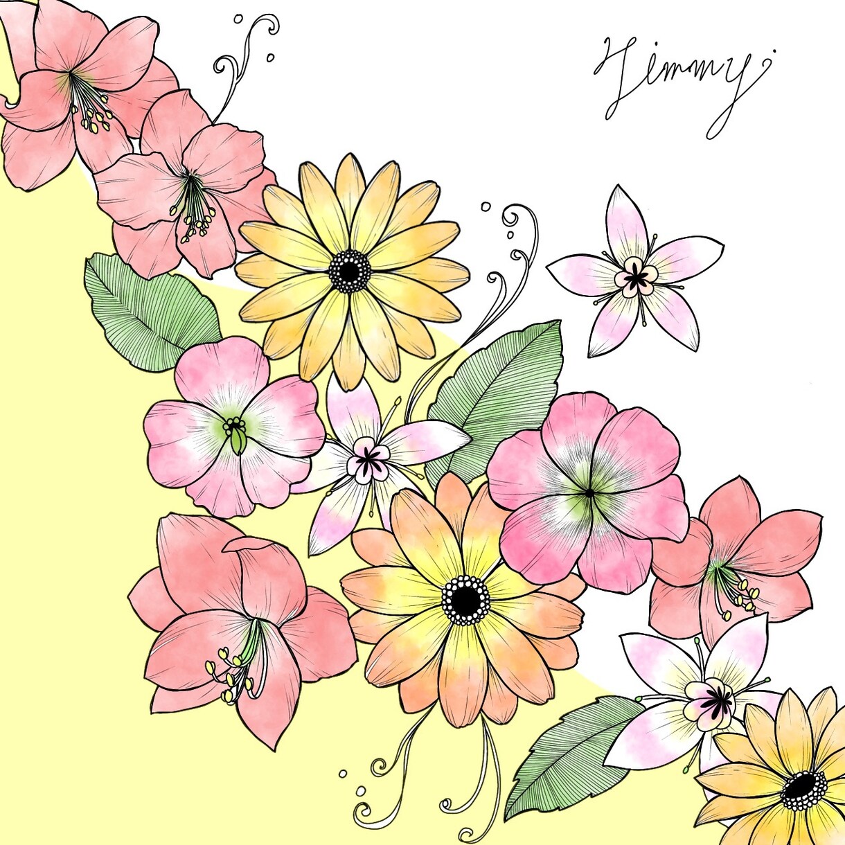 イラスト/アイコン作成　可憐なイラストを描きます お花モチーフの可愛いイラストを描きます。 イメージ5