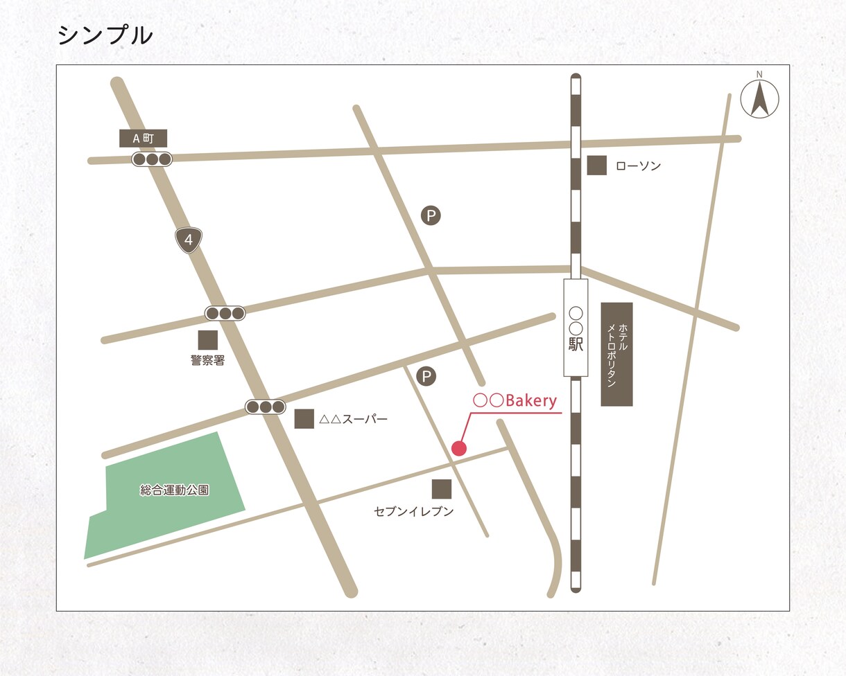 即日納品可！分かりやすく丁寧な簡易地図を作成します 元工務店インハウスデザイナーが安く早く丁寧に作成！ イメージ4