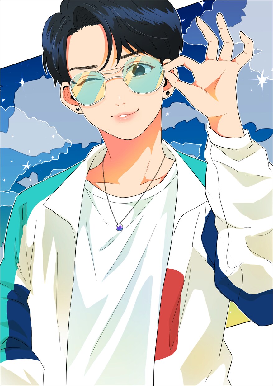 アニメ風、鮮やかなイラストお描きします アイコン、立ち絵、ヘッダー、一枚絵など様々なイラスト受付中！ イメージ5