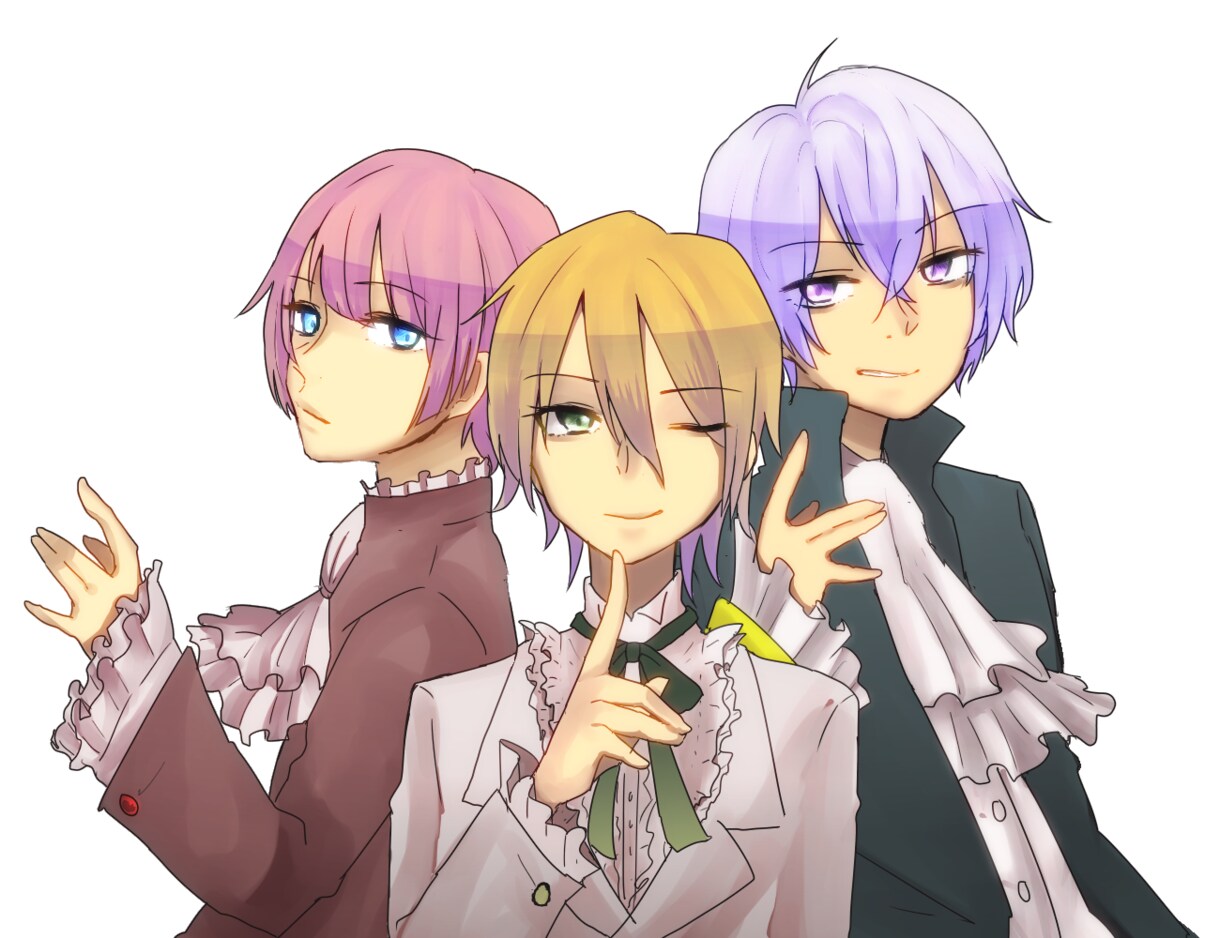 歌ってみた動画等のイラスト作成します 1人ずつの立ち絵や1枚絵など！ イメージ2