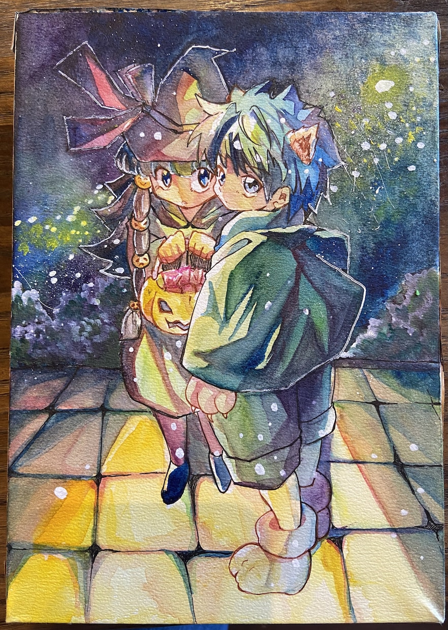 透明水彩の色数の多いイラストを描きます アナログのイラストを豪華に仕上げます。 イメージ2
