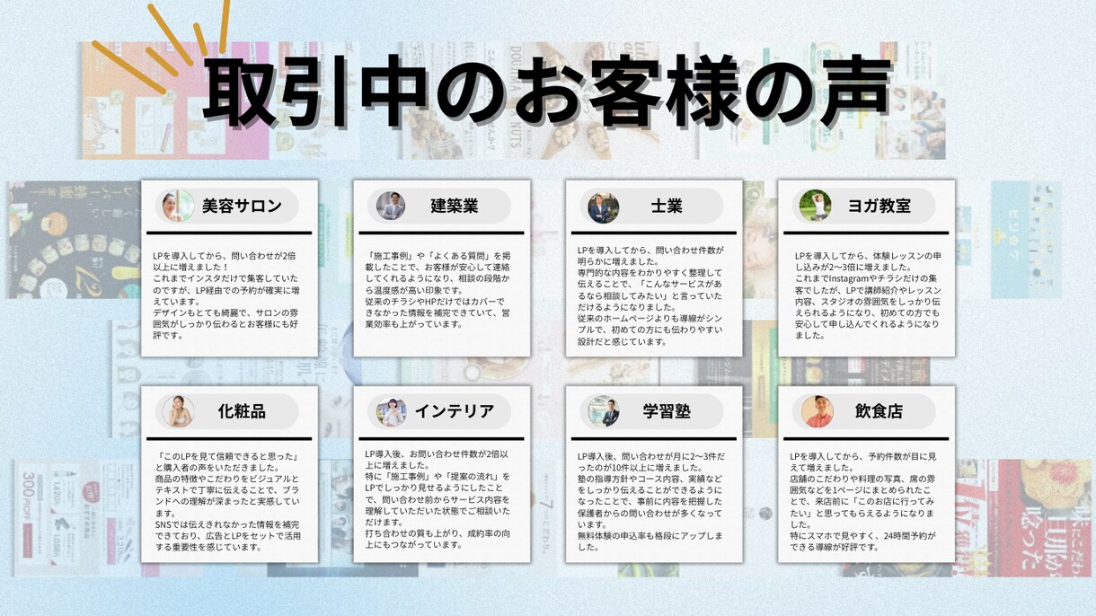 売れるLPを制作します 導線設計から成果につながるLP制作をいたします。 イメージ3