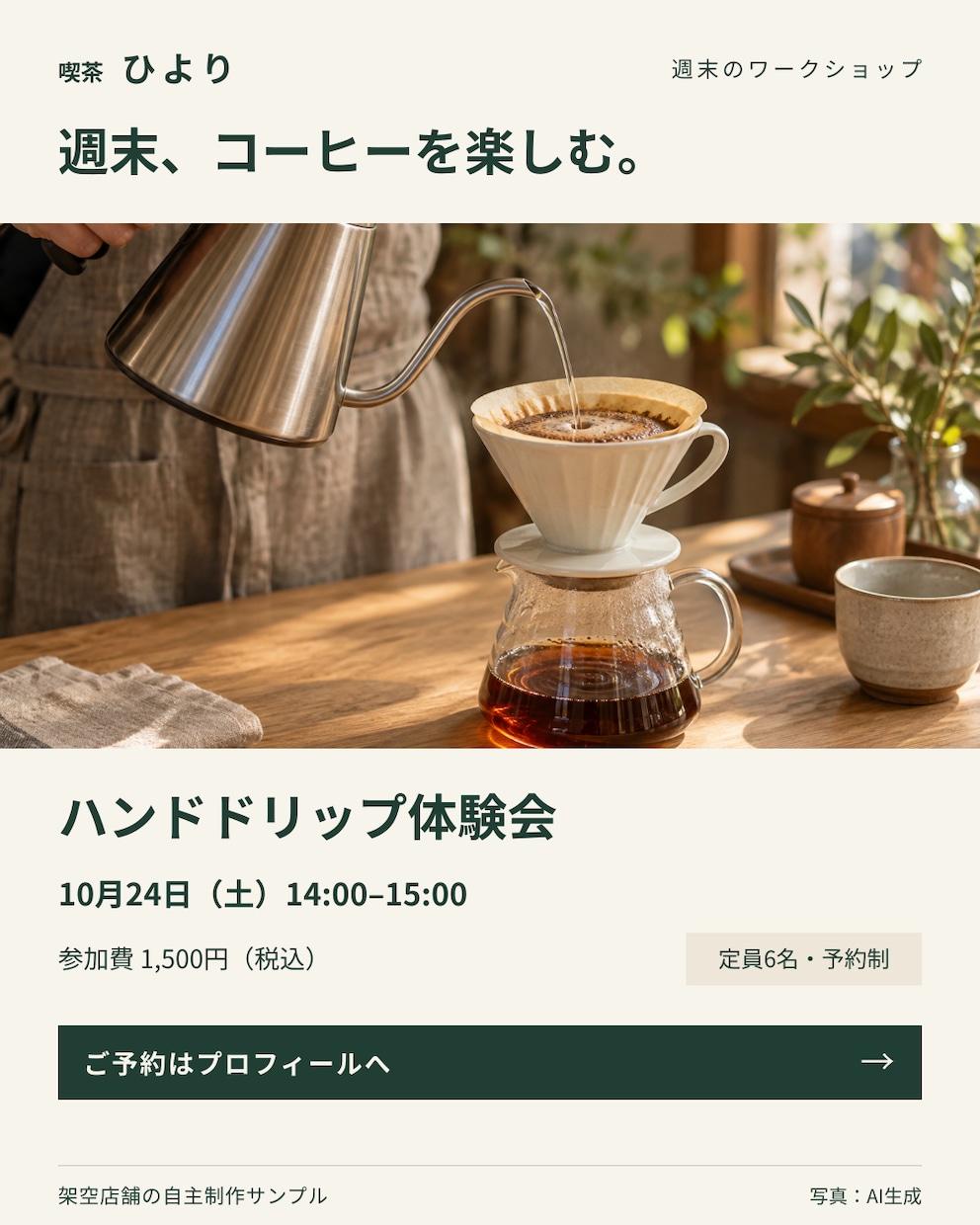 SNS・商品紹介・告知画像を3枚制作します デザインお任せOK。お店やイベントに、投稿文3本付き イメージ4