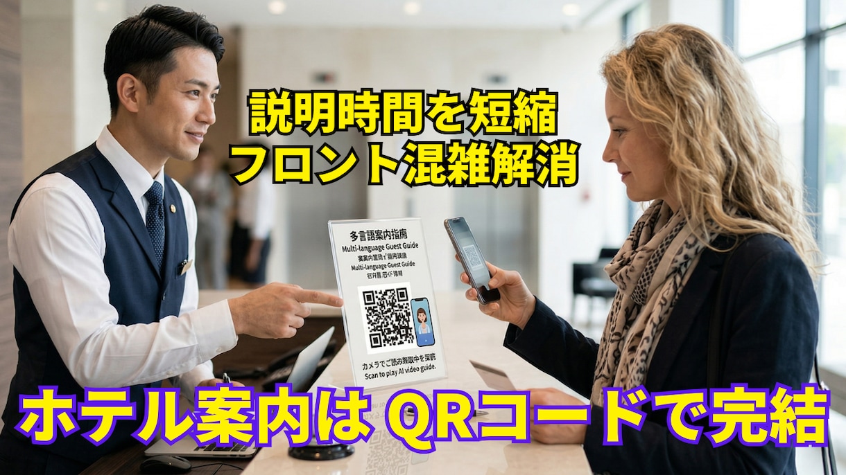 旅行のプロが制作！AIが宿泊業の人手不足を救います 【ホテル・旅館向け】スマホ版 AIデジタル支配人DX イメージ1