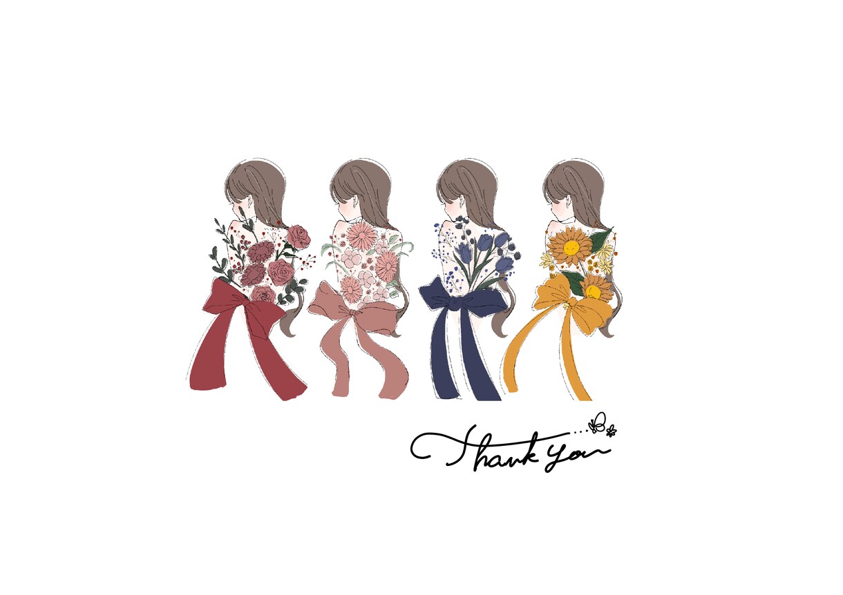 かわいくて今どきでおしゃれなイラスト描きます 他にないデザイン！結婚式のペーパーアイテムやアイコンなどにも イメージ4