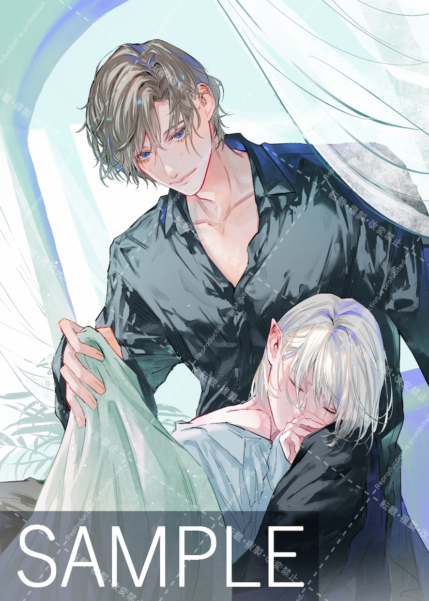 ご表紙や挿絵等、一枚イラストを描かせて頂きます BL､女性向けイラスト描きます！オプションにて商用利用可です イメージ5