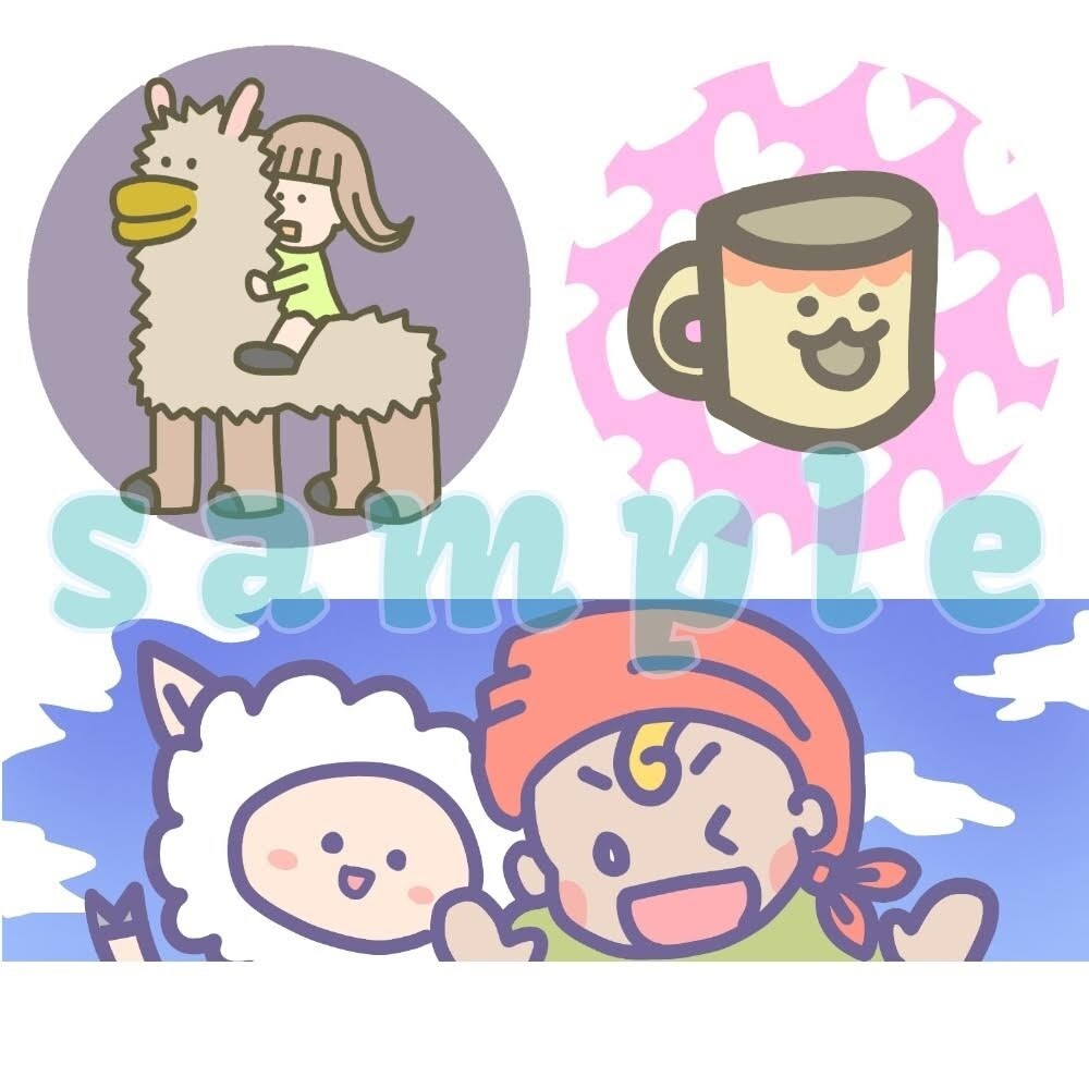 アイコン、イラスト描かせて頂きます 可愛いイラストお探しの方に！商用利用できます イメージ1