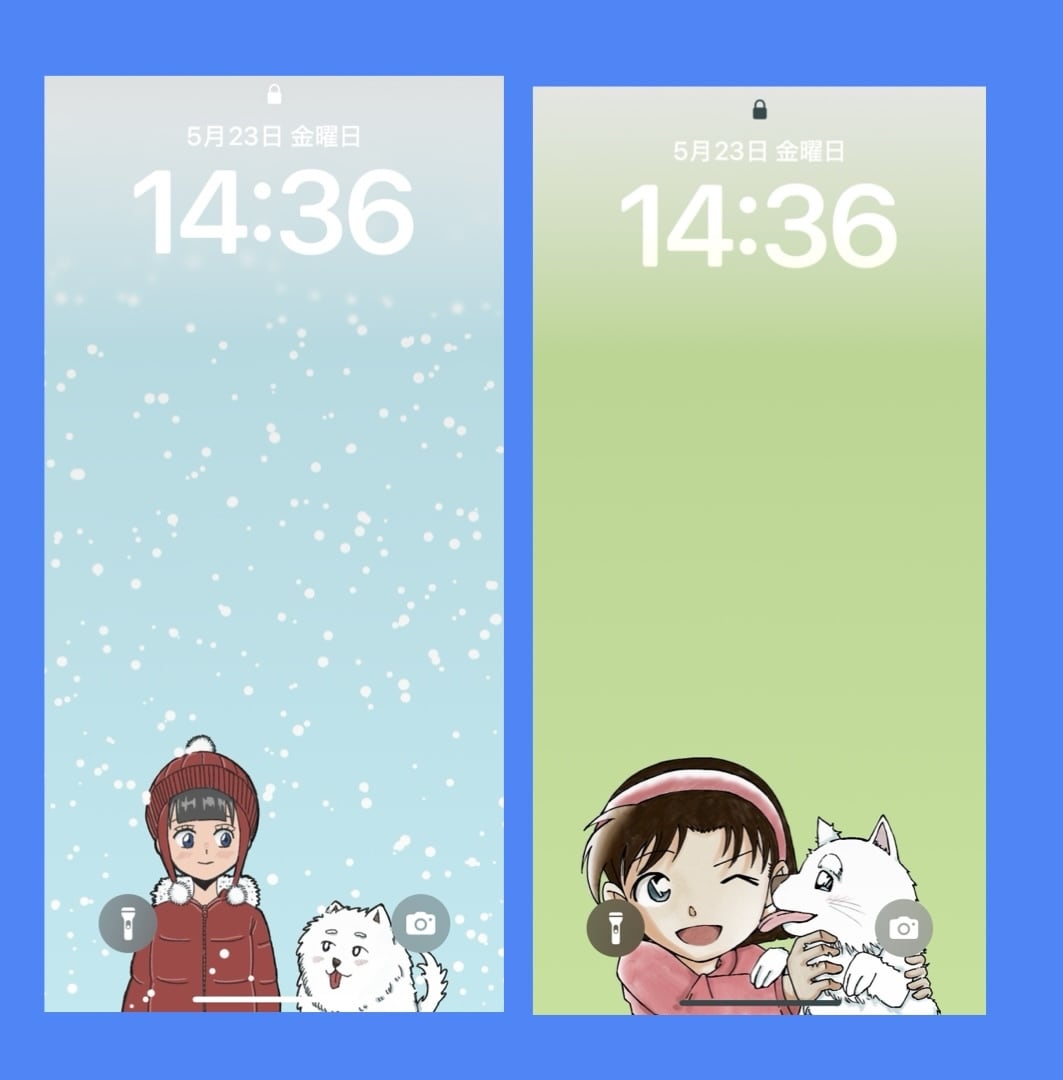 人物×動物でゆるふわなイラスト制作いたします 可愛い動物やゆるふわなキャラクターがお望みな方へ イメージ3
